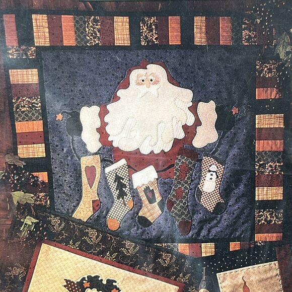And The Stockings Were Hung Wall Quilt Ornaments Pattern 90401 By Fiber Mosaics - Picture 3 of 6